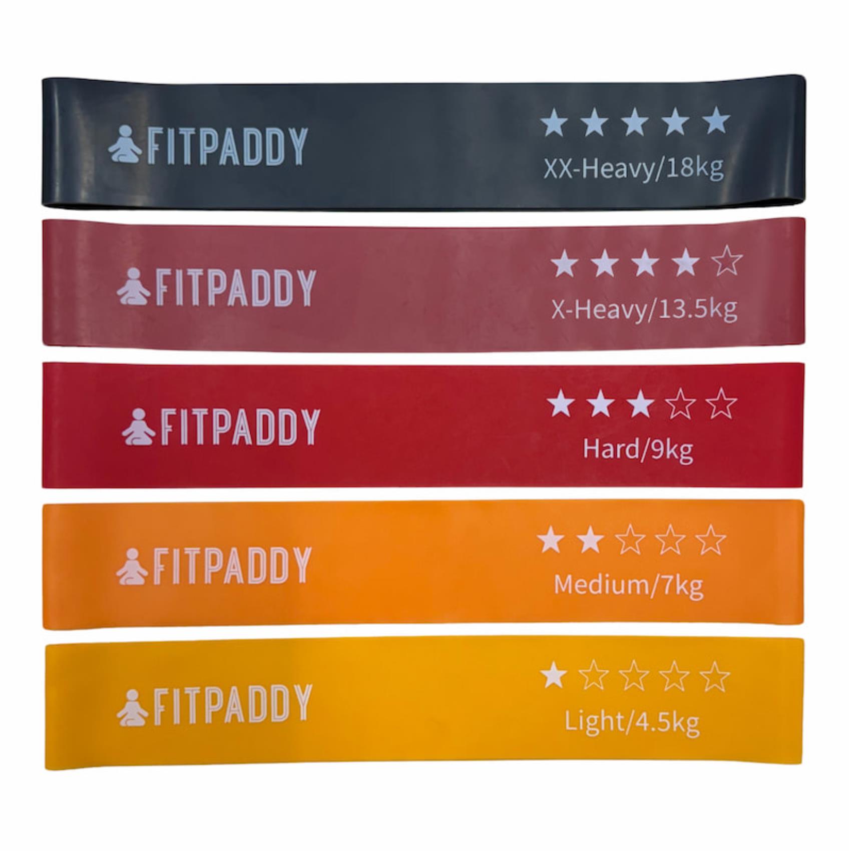 Fitpaddy ELASTIC BAND LATEX 5 PIECES